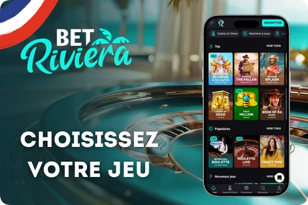Betriviera Casino, jeux disponibles sur Betriviera Casino France