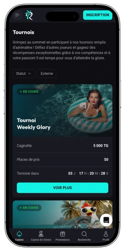 Betriviera Casino France, tournois et compétitions en ligne